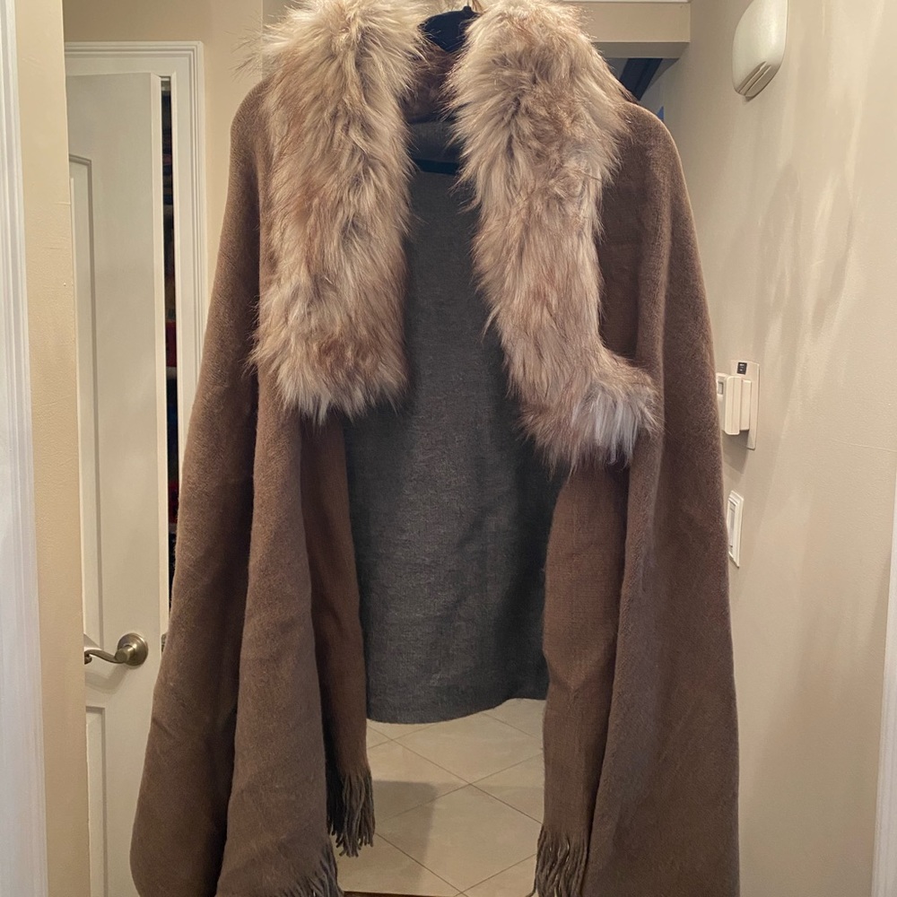 Ralph Lauren Fur Shawl Wrap